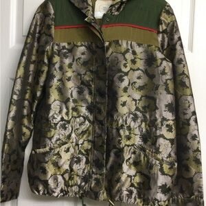 HEI HEI printed hooded nylon jacket